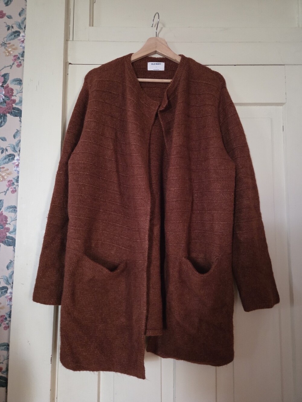 Long Rust Cardigan